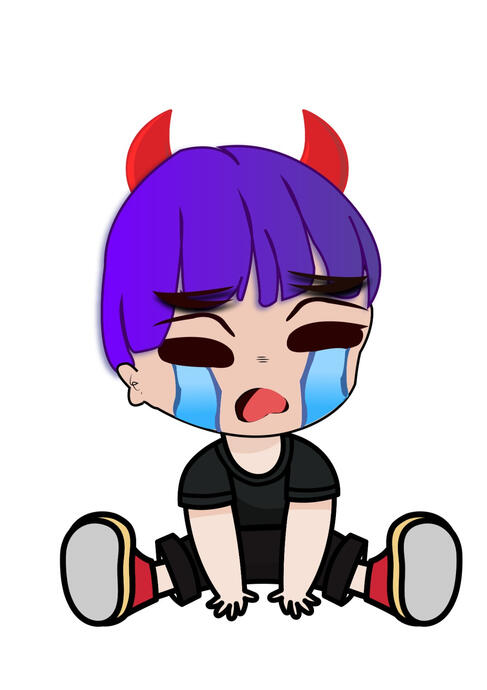 DEVIL HUMAN EMOTE (CRYING)