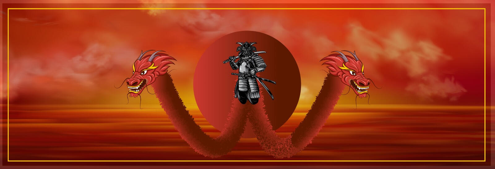 DRAGON SWORD MAN (BANNER)